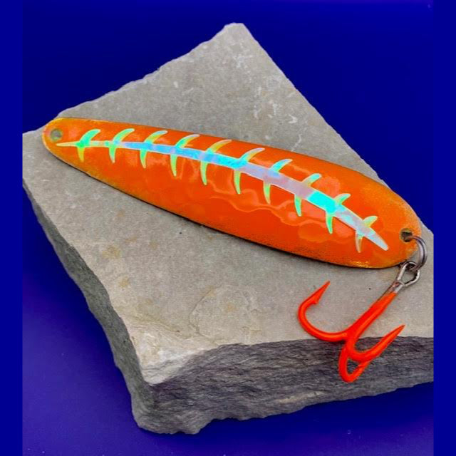 Crazy Canuck Trolling Spoons - Orange Blast