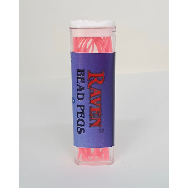 Raven Bead Peg 25/Pkg - Pink