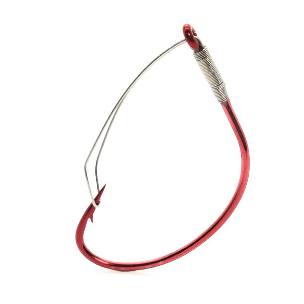Hameçons Mustad Wacky Weedless - Rouge