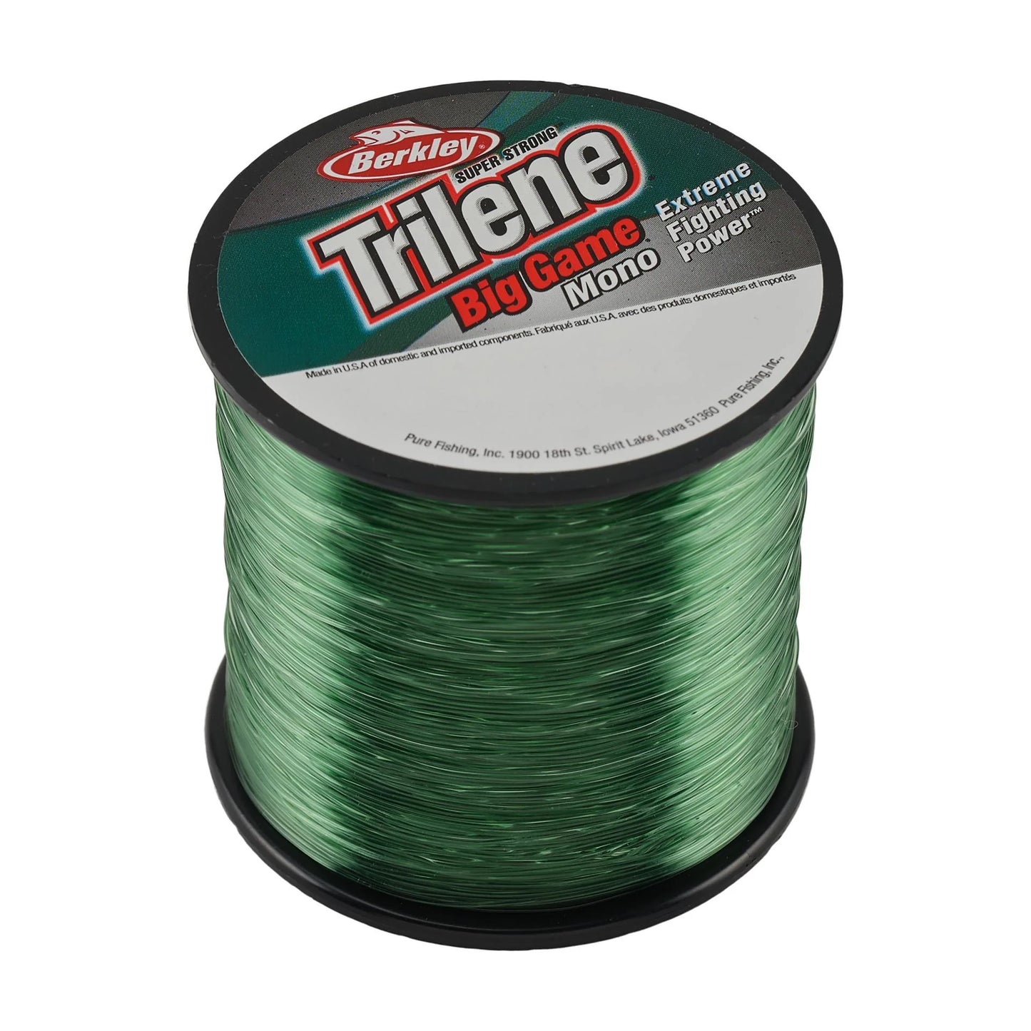 Bobines de 1/2 pouce Berkley Trilene Big Game - Vert Lo-Vis