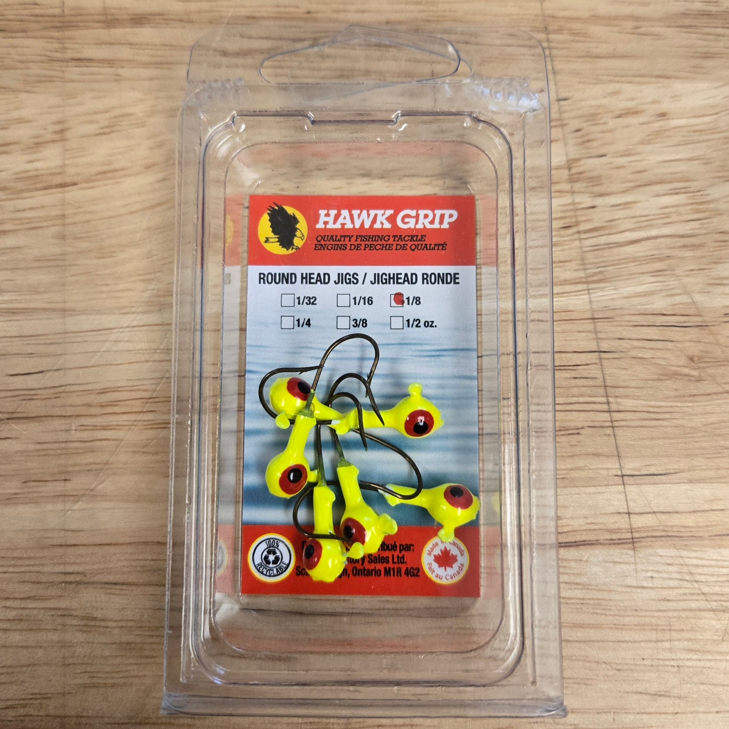 TÊTES PLOMBÉES DFS - 6/PQT CAMPACK - 3/8OZ - COULEUR SOLIDE - Blanc