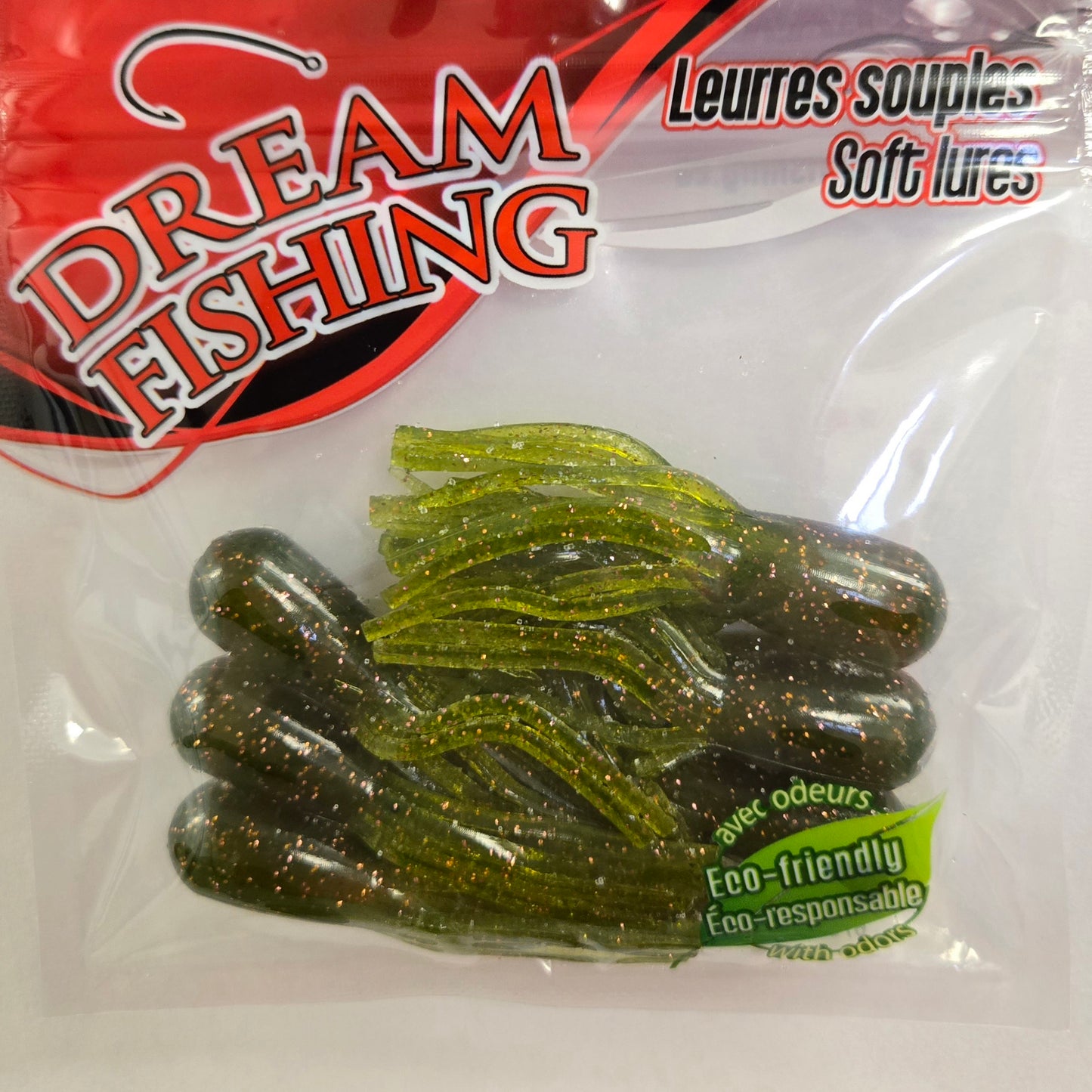 Dream Fishing Tubes - Watermelon/Copper Flake