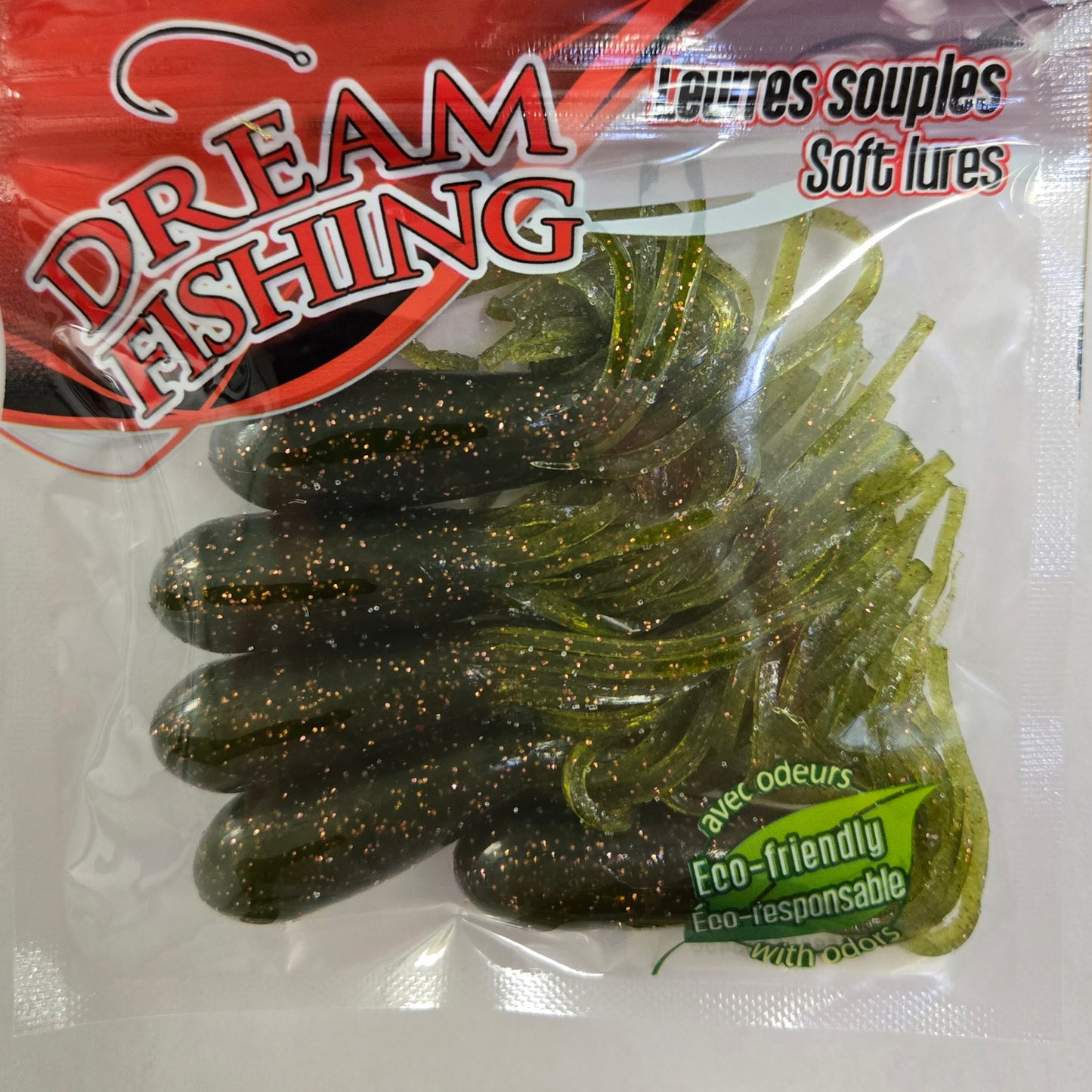 Dream Fishing Tubes - Watermelon/Copper Flake