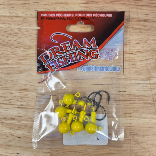 Dream Fishing Jig Heads - Mustard Yellow