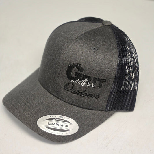 Grit Outdoors Trucker Snap Back Hat - Sarcelle/Blanc