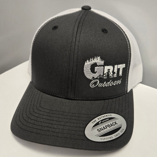 Grit Outdoors Trucker Snap Back Hat - Sarcelle/Blanc