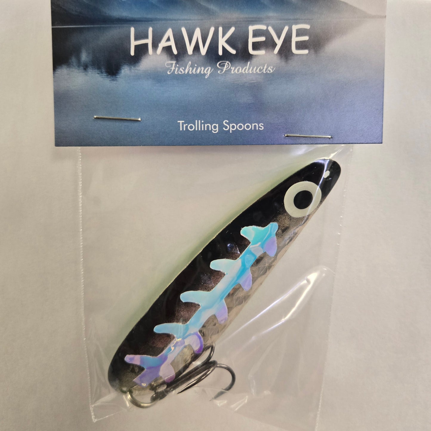 Hawk Eye 3 3/4" Trolling Spoon - Antifreeze Green Back