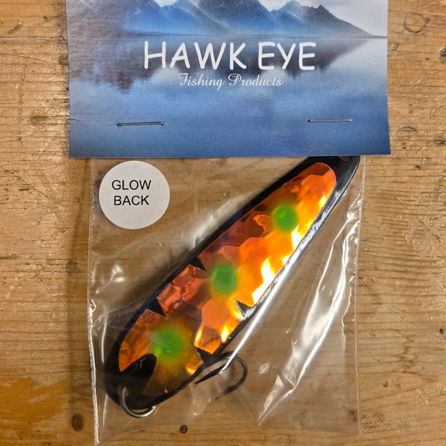 Hawk Eye Trolling Spoon - Glow Back HWK2026 - BGD