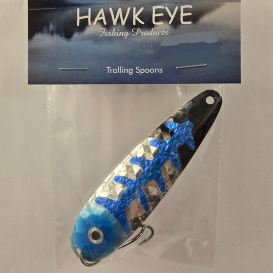 Hawk Eye 3 3/4" Trolling Spoon - Blue Cichlid