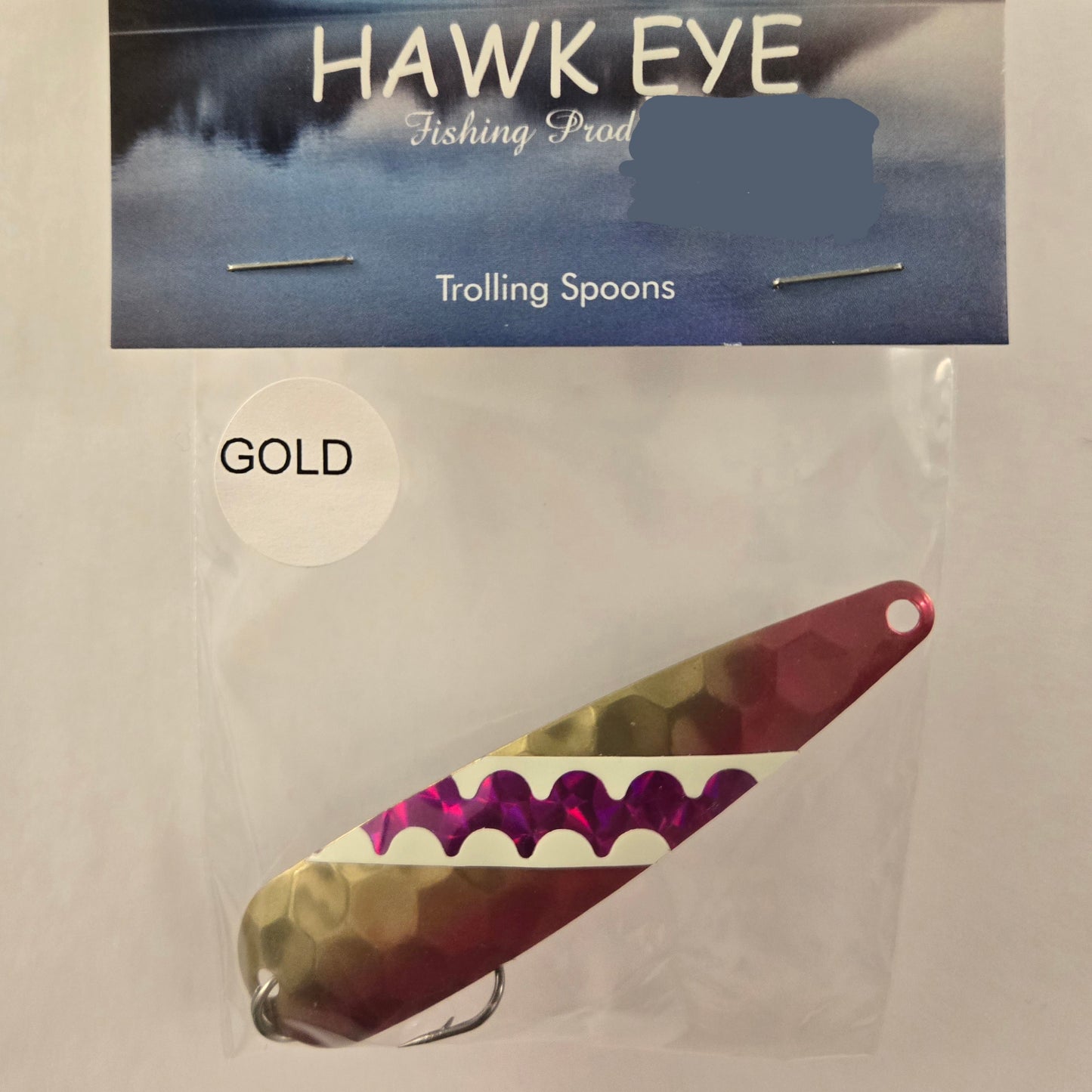 Hawk Eye 3 1/4" Trolling Spoon - Dragon Fruit