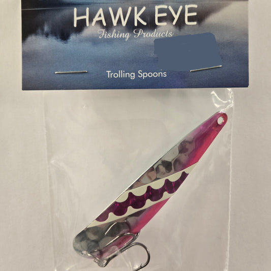 Hawk Eye 3 1/4" Trolling Spoon - Dragon Fruit