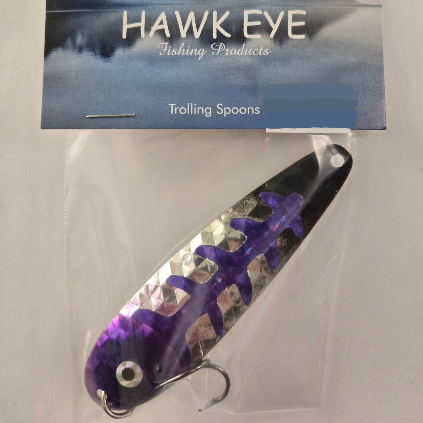Hawk Eye 3 3/4" Trolling Spoon - Purple Cichlid