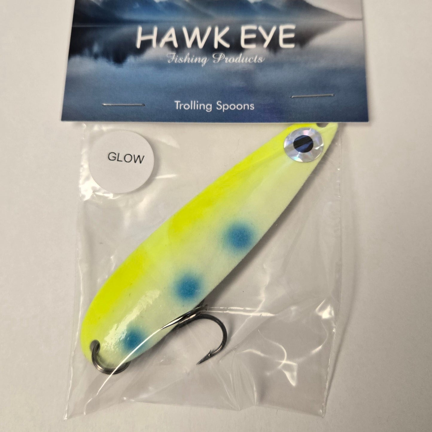 Hawk Eye Trolling Spoon - Glow Willie's Special