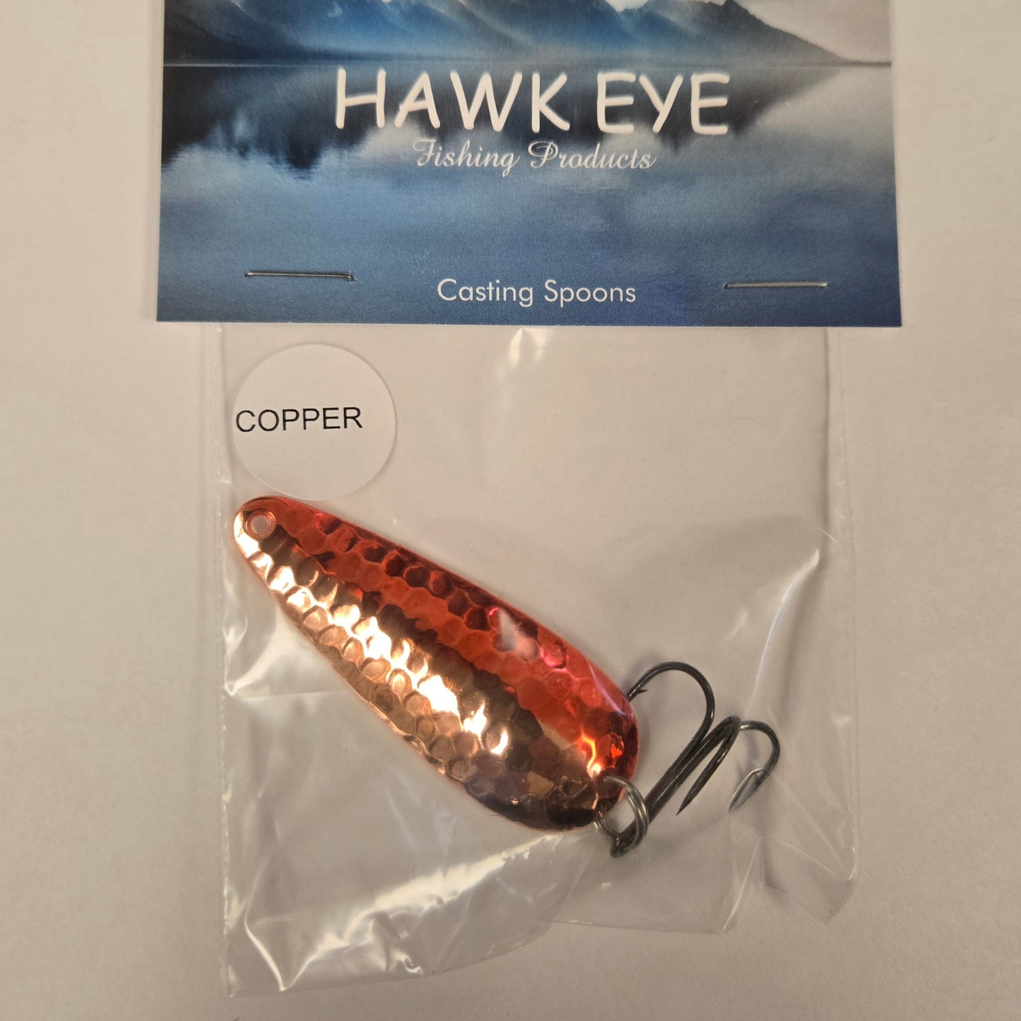 Hawk Eye 2 1/4" Casting Spoon - Crimson