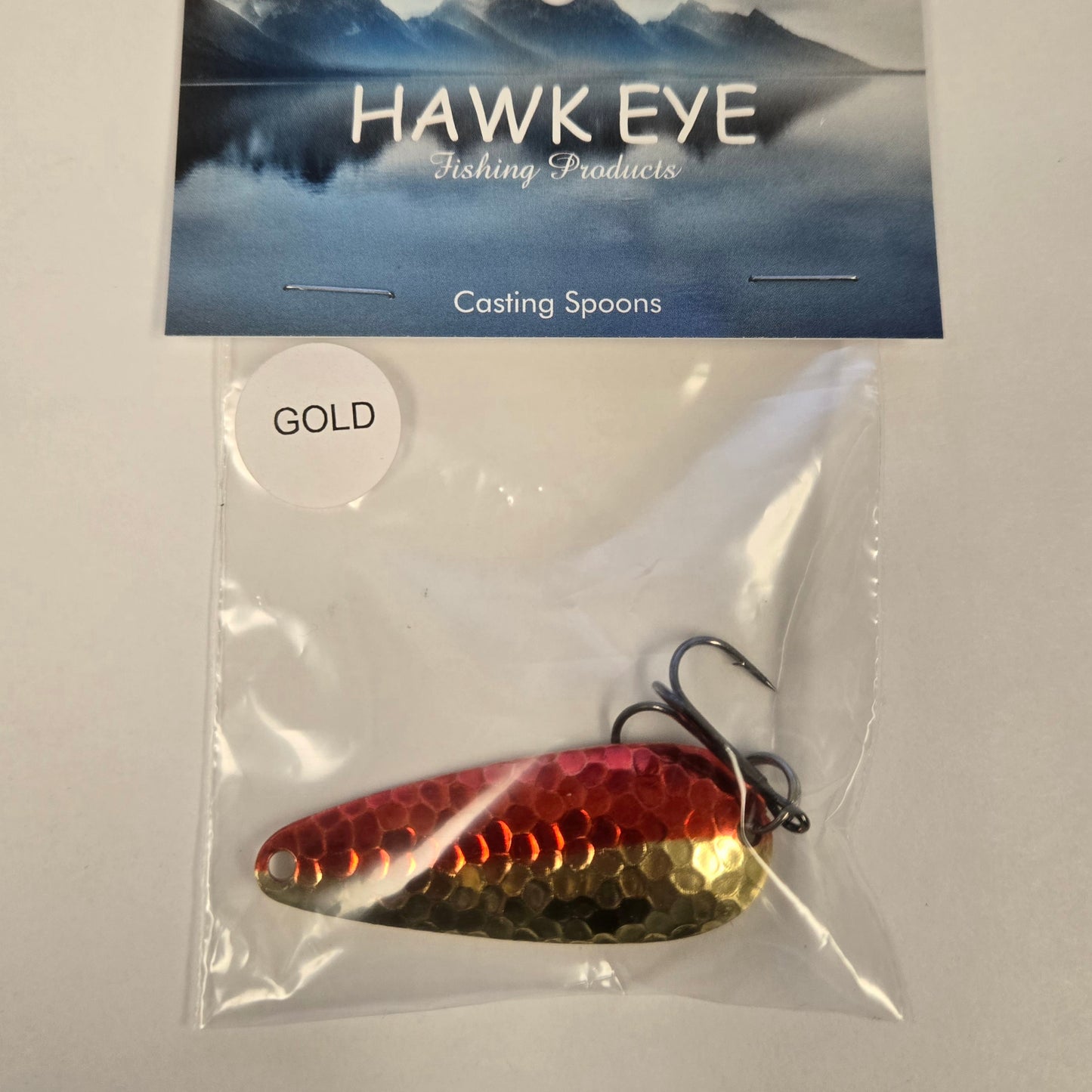 Hawk Eye 2 1/4" Casting Spoon - Crimson