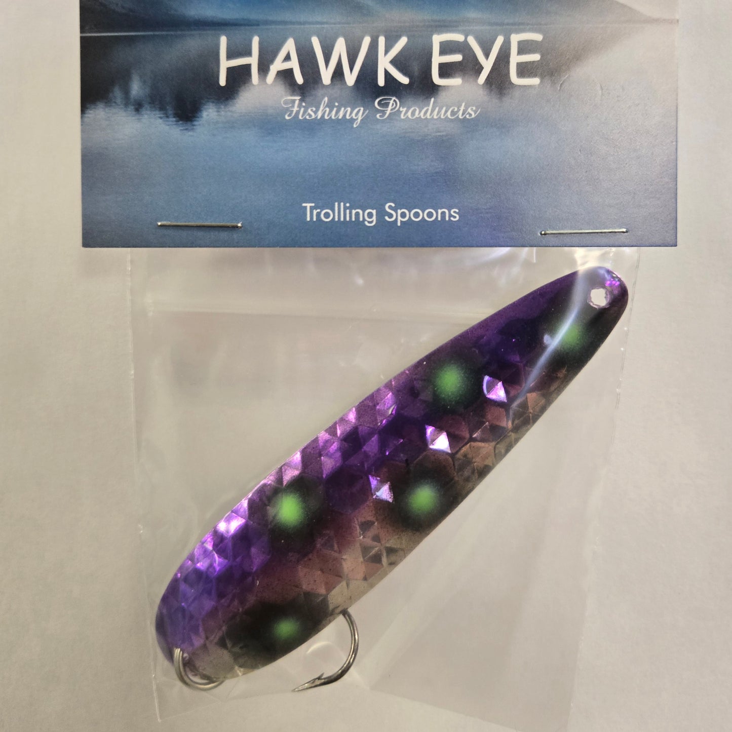 Hawk Eye 3 3/4" Trolling Spoon - Aurora