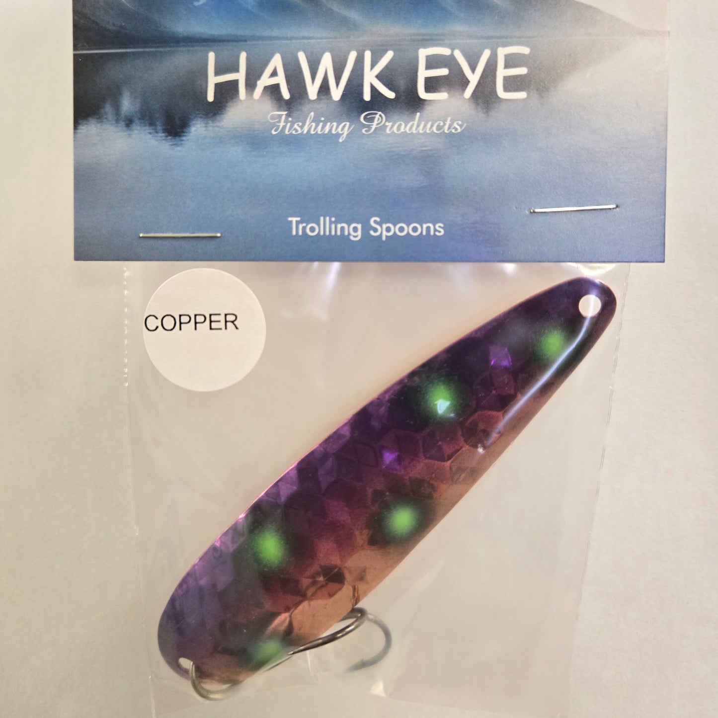 Hawk Eye 3 3/4" Trolling Spoon - Aurora