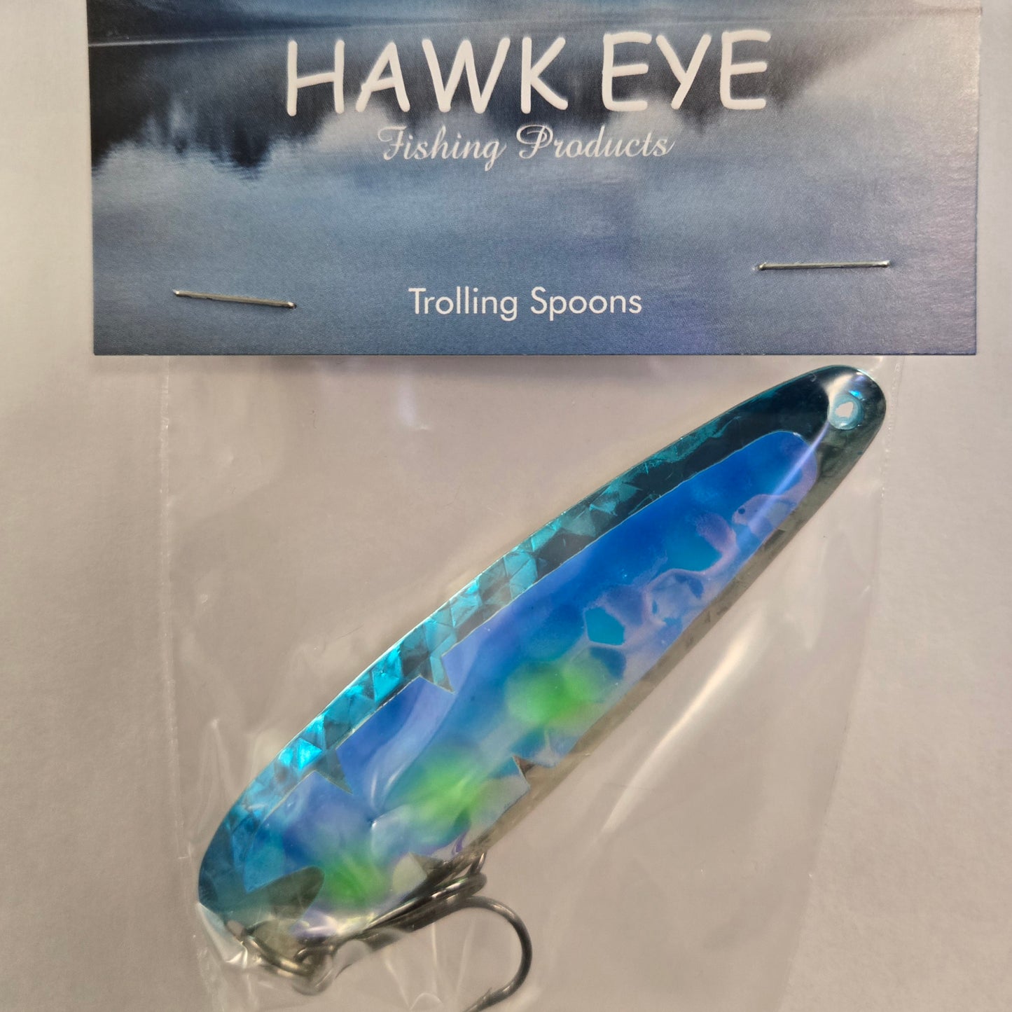 Hawk Eye 3 3/4" Trolling Spoon - Blue Loon