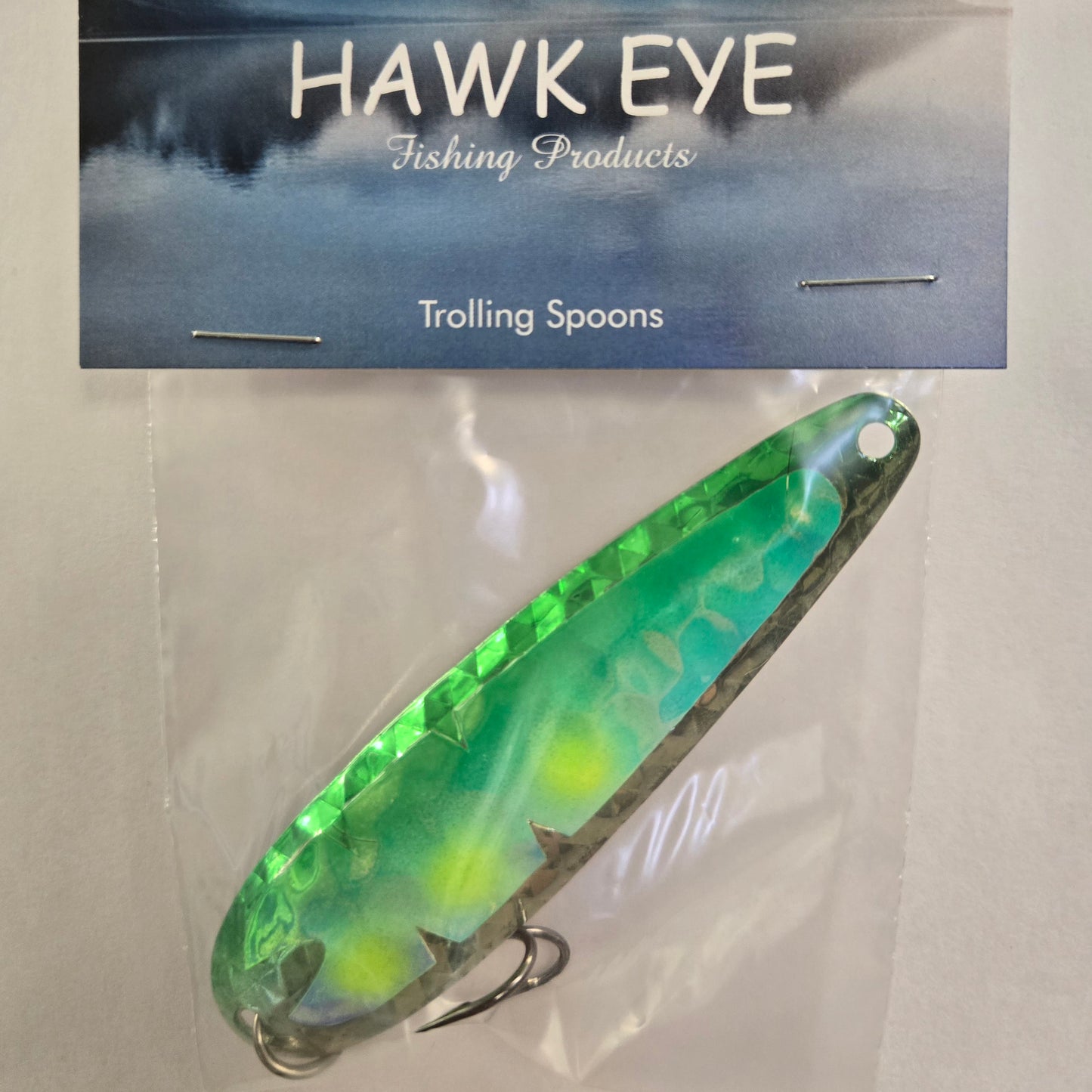 Hawk Eye 3 3/4" Trolling Spoon - Green Heron