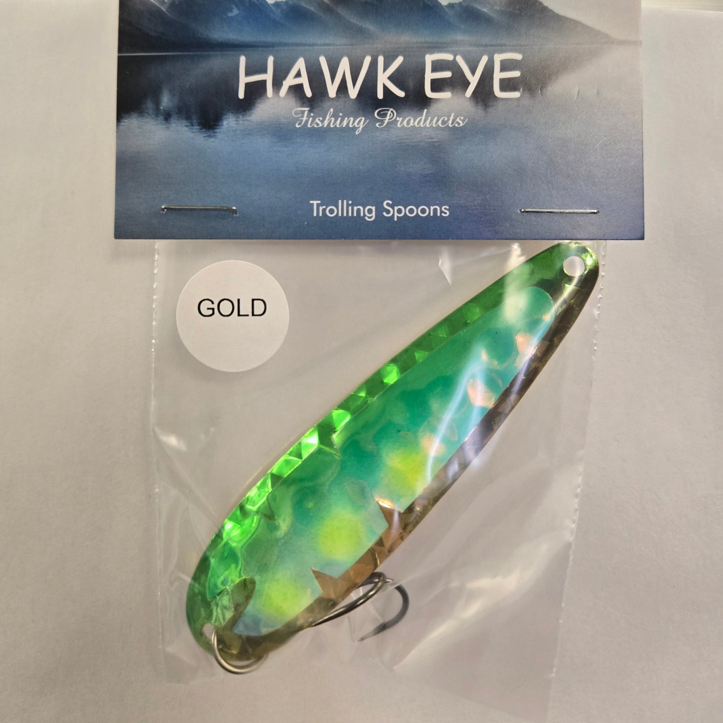 Hawk Eye 3 3/4" Trolling Spoon - Green Heron
