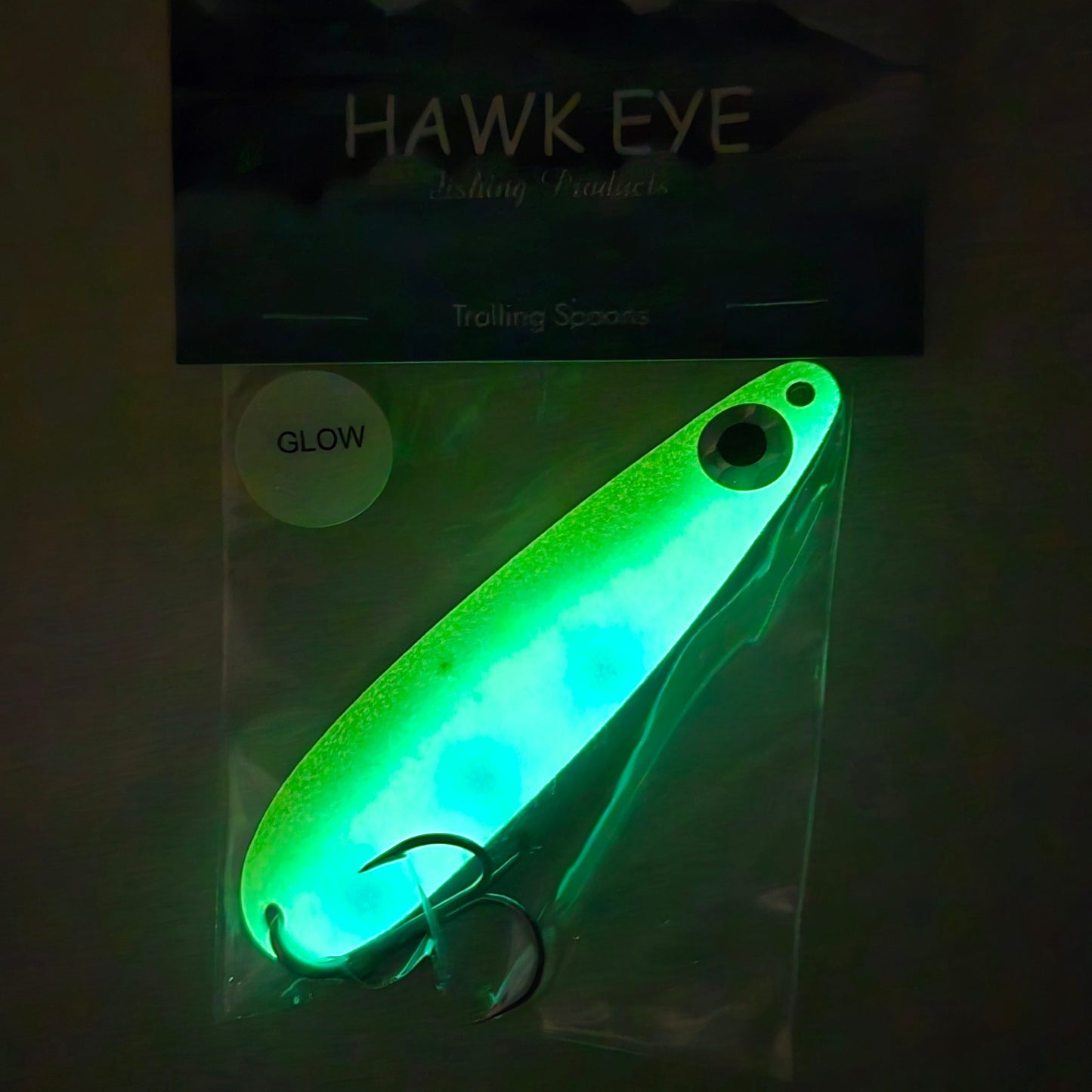 Hawk Eye Trolling Spoon - Glow Willie's Special