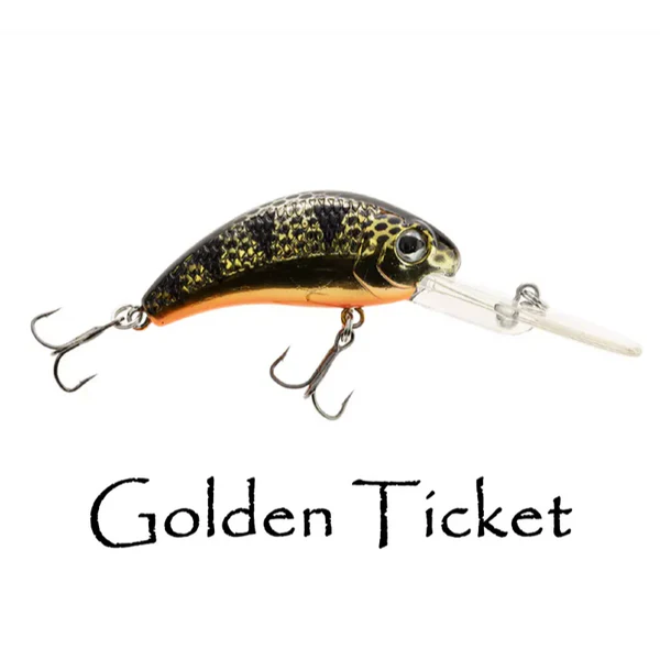 Walleye Nation Creation Boogie Shad - Golden Ticket