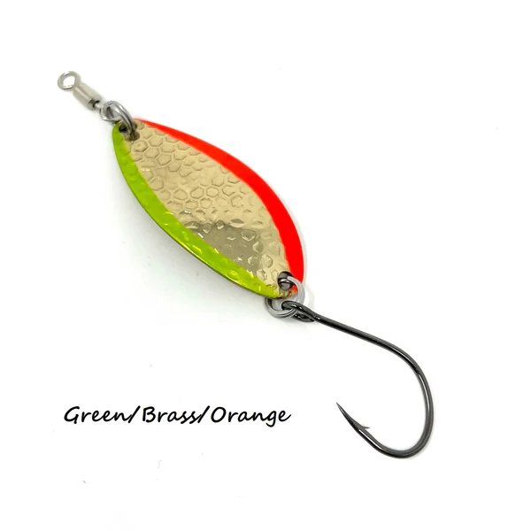 Prime Lures Glory Spoons - Green/Brass/Orange