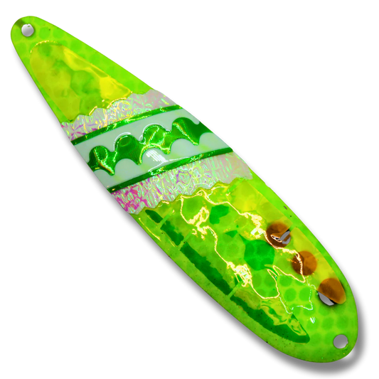 TNT Trolling Spoon - RV Radioactive Frog