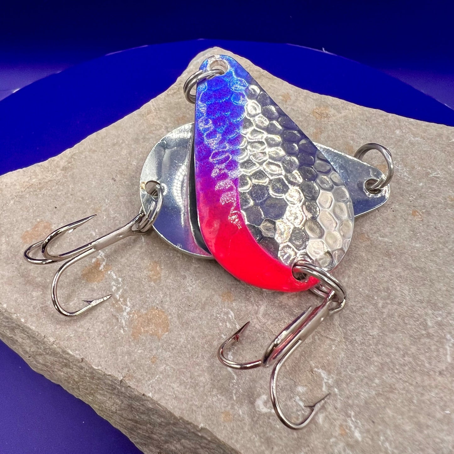 Crazy Canuck Casting Spoons - Crazy Flame - Nickel Hammered