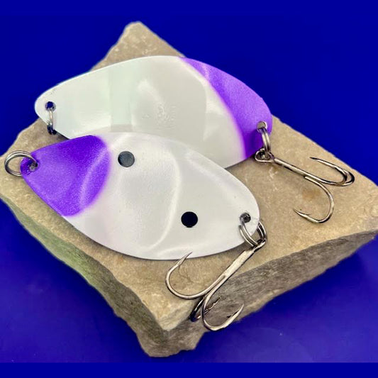 Crazy Canuck 3" Wobbler Trolling Spoon - Crazy Purple Willie