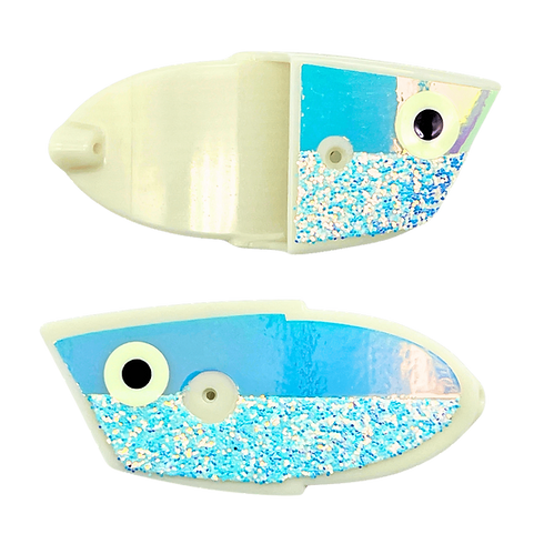 Triple Threat Lures - Glow Blue Moon Meat Head