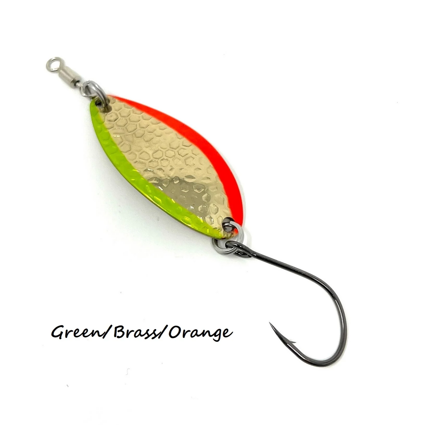 Prime Lures Glory Spoons - Green/Brass/Orange