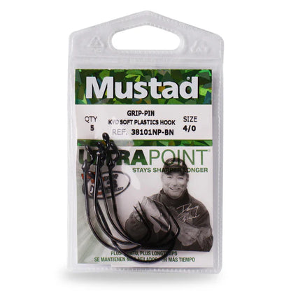 Mustad KVD Grip-Pin Soft Plastics Hooks