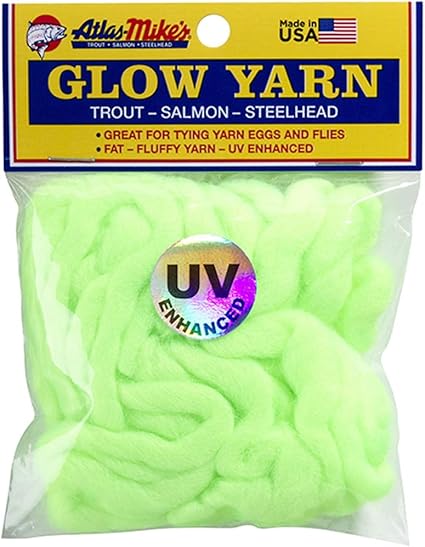 Atlas Mike's UV Glow Yarn Chartreuse