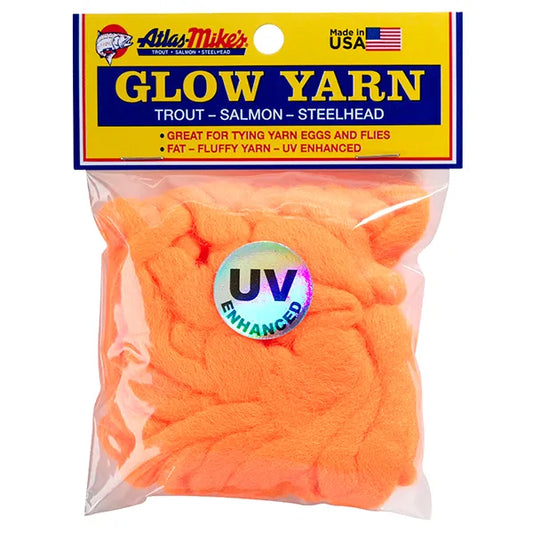 Atlas Mike's UV Glow Yarn Fire Orange
