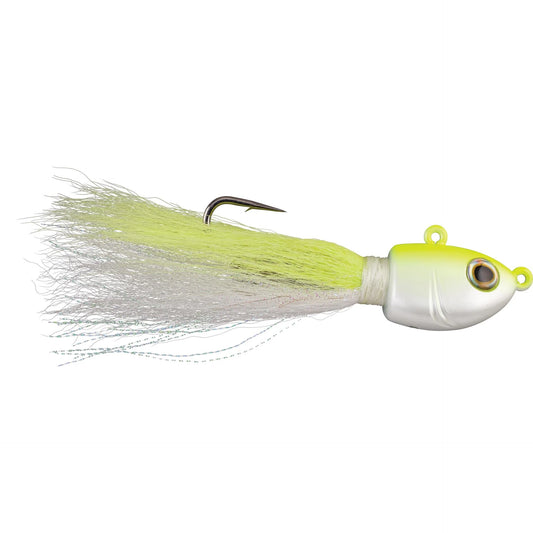 Berkley Fusion19 Bucktail Jigs - White Chartreuse