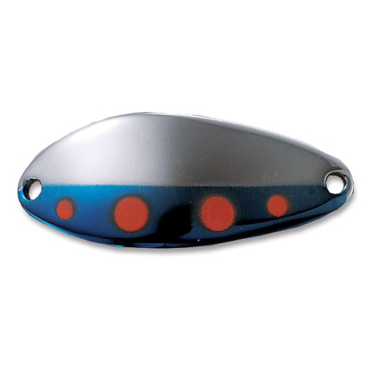 Acme Little Cleo - Nickel/Blue w/Orange Dots