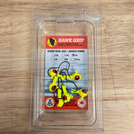 DFS JIG HEADS - 6/PK - Chartreuse
