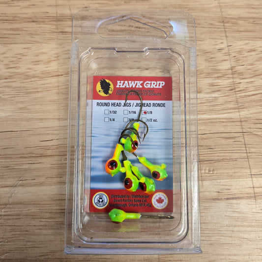 DFS JIG HEADS - 6/PK - Fire Tiger