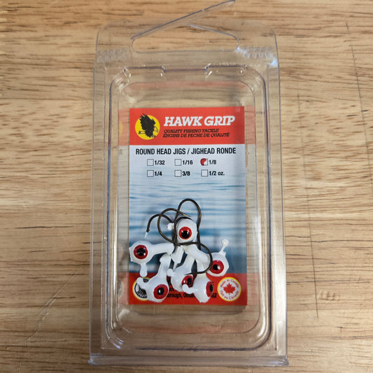 DFS JIG HEADS - 6/PK - White