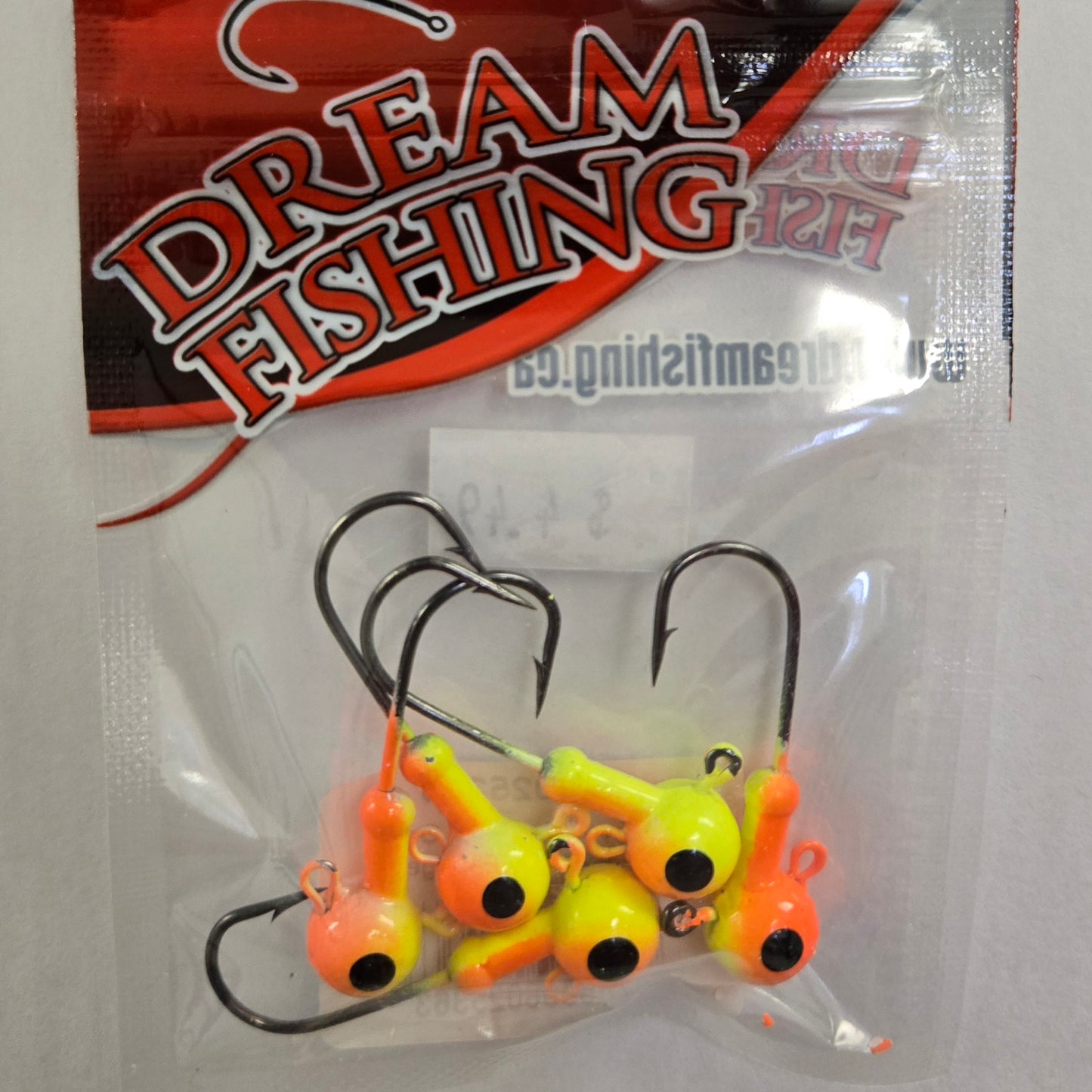 Dream Fishing Jig Heads - Chartreuse/Orange