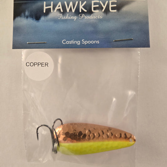 Hawk Eye 2 1/4" Casting Spoon - Canary