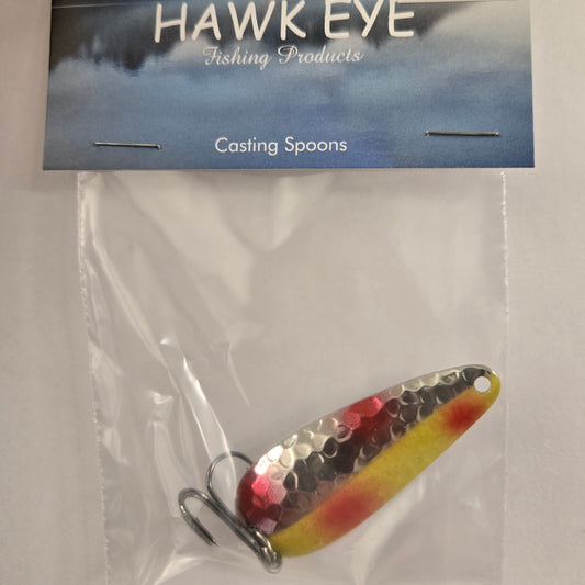 Hawk Eye 2 1/4" Casting Spoon - Ketchup n' Mustard
