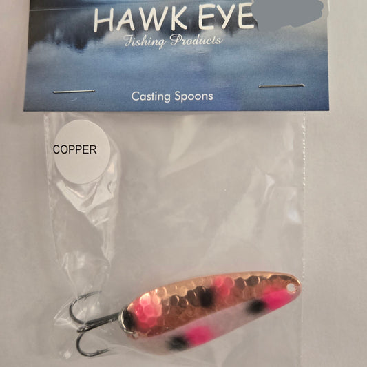 Hawk Eye 2 1/4" Casting Spoon - Strawberry Split