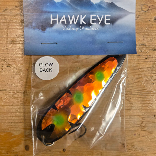 Hawk Eye Trolling Spoon - Glow Back HWK2026 - BGD