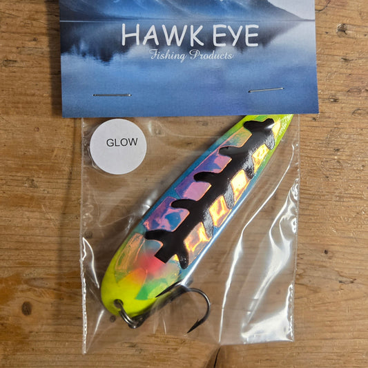 Hawk Eye Trolling Spoon - Glow HWK2026 - CB