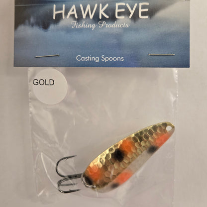 Hawk Eye 2 1/4" Casting Spoon - Orange Split