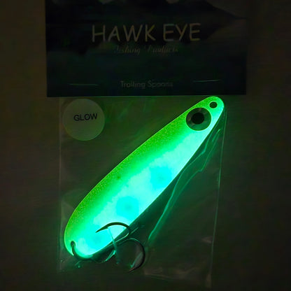 Hawk Eye Trolling Spoon - Glow Willie's Special