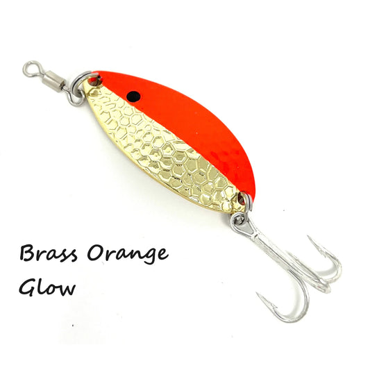 Prime Lures Glow Glory Spoons - Orange