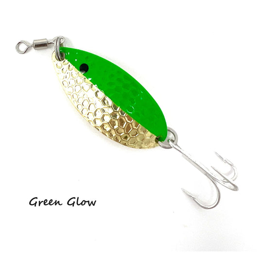 Prime Lures Glow Glory Spoons - Green